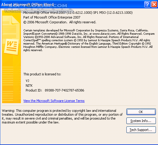 Office 2007 Activates And Validates Clean Up Song