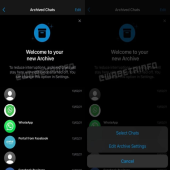 بهبود گزینه های مدیریت گفتگوهای آرشیو شده در واتس اپ iOS