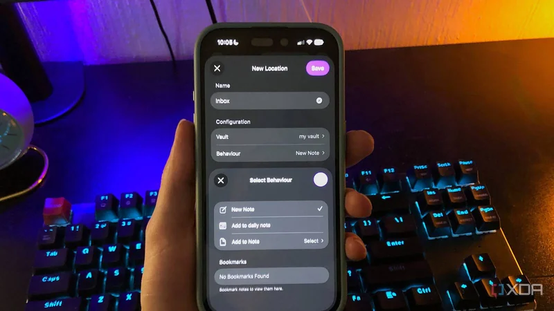 Obsidian 1.14 با Quick Capture مشکل ثبت سریع یادداشت در موبایل را حل کرد