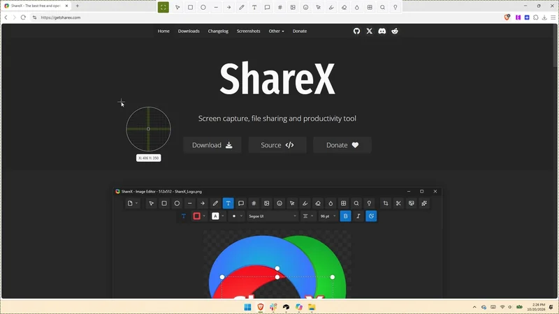 ShareX 22.0.0 با ضبط صفحه بومی و ضبط ویدیو 120 فریم منتشر شد