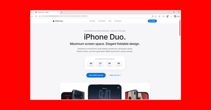 صفحه جعلی پیشخرید آیفون دوئو با اکسپلویت DarkSword کیف پول ارز دیجیتال را سرقت میکند