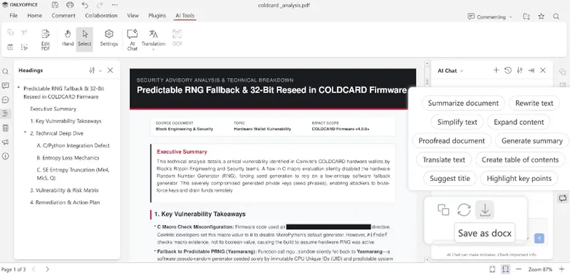 ONLYOFFICE 10.0 منتشر شد؛ هوش مصنوعی در تمام ویرایشگرها و رفع بیش از ۱۰۰۰ باگ