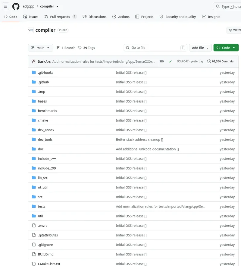 فرانتاند C/C++ شرکت EDG پس از ۳۰ سال متنباز شد
