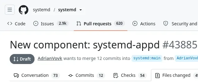 سرویس systemd-appd برای مدیریت متمرکز اپلیکیشن‌ها در لینوکس به مرحله بررسی رسید