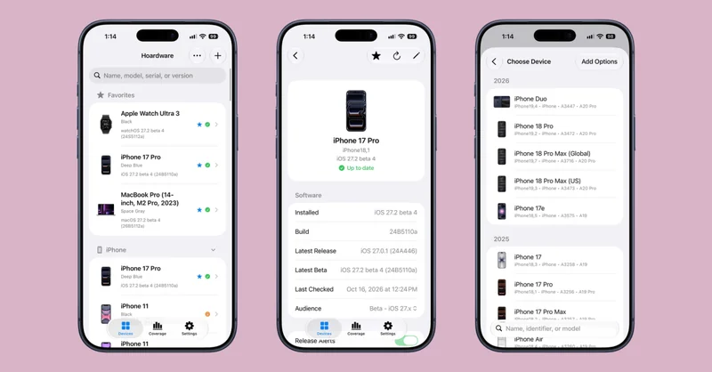 اپلیکیشن مستقل Hoardware برای ردیابی آسان مجموعه دستگاههای اپل