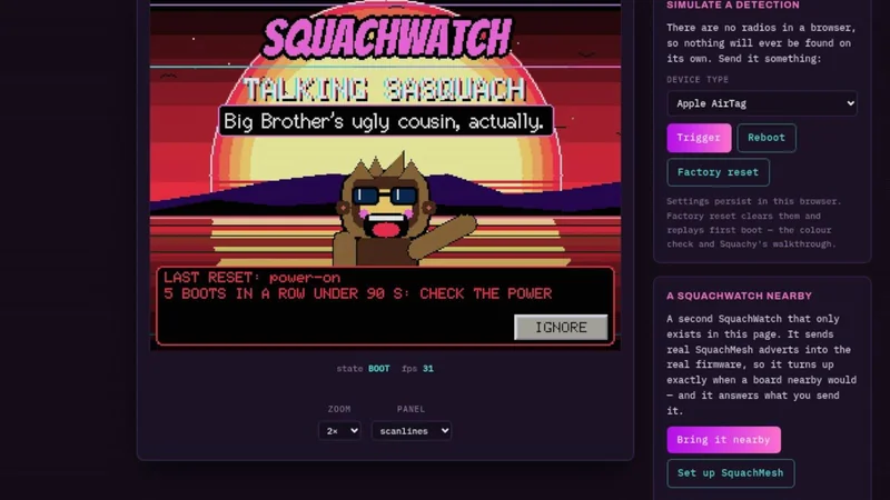 SquachWatch؛ اسکنر جیبی ESP32 برای شناسایی دوربینها و ردیابها