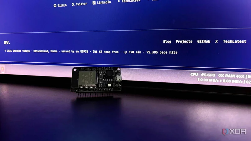 میزبانی یک وبسایت واقعی روی برد ۵ دلاری ESP32؛ عملکردی فراتر از انتظار
