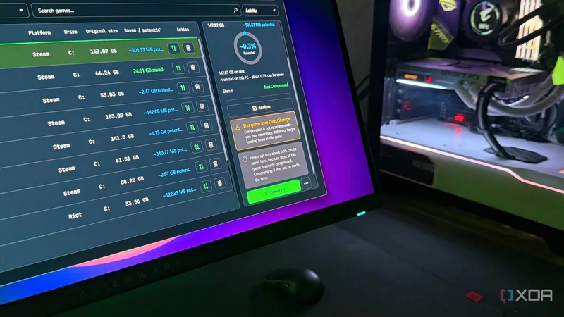 فشردهسازی بازیها با Game Compressor؛ چرا آزاد کردن ۳۰۰ گیگابایت همیشه سودمند نیست