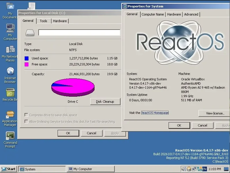 درایور NTFS در ریاکتاواس بالغ شد؛ نصب و اجرای سیستمعامل با آن ممکن شد