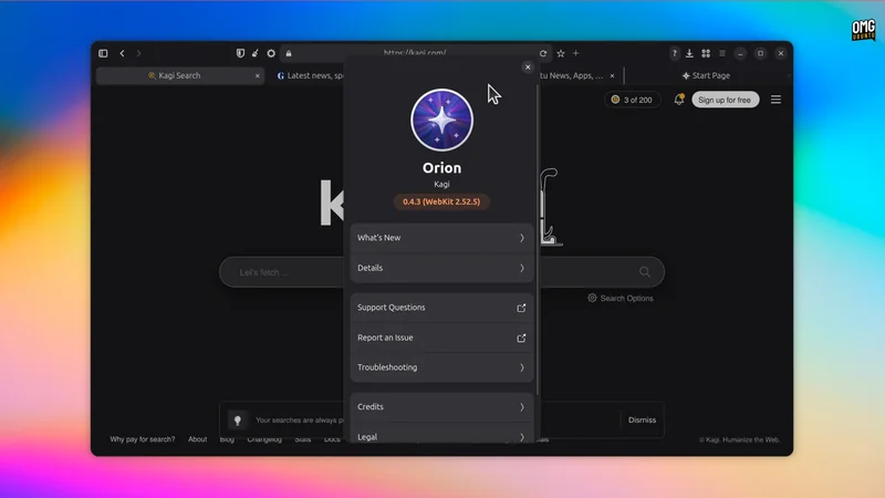 توقف توسعه مرورگر Orion برای لینوکس؛ کد آن متن‌باز می‌شود