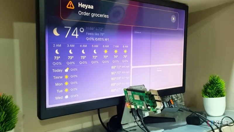 تبدیل مانیتور قدیمی به داشبورد خانوادگی با رزبریپای و نرمافزار متنباز