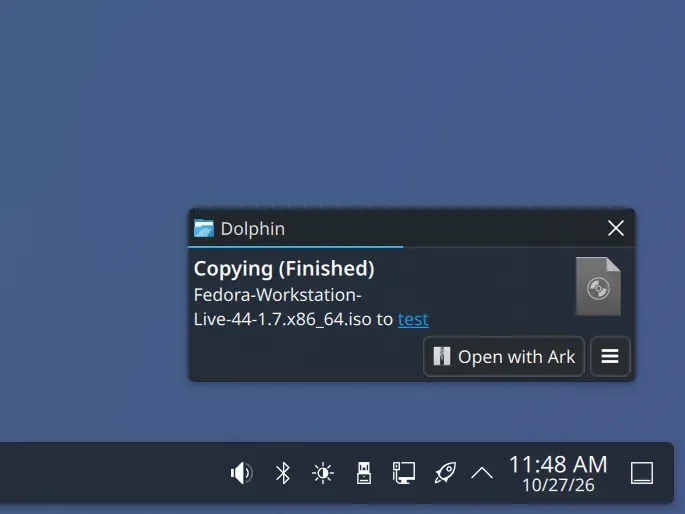 KDE باگ ۱۵ ساله اعلان نادرست کپی فایل به USB را رفع کرد