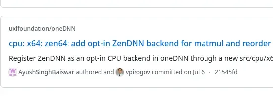 انتشار oneDNN 3.14 با پشتیبانی ACE و بهینهسازی اولیه پردازندههای AMD Zen