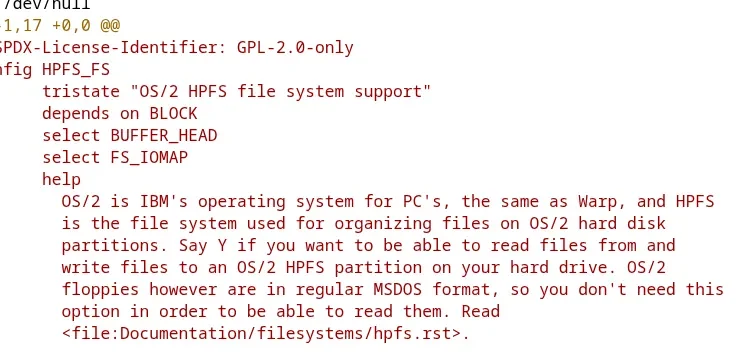 حذف احتمالی درایور فایلسیستم HPFS از هسته لینوکس پس از سالها رهاشدگی