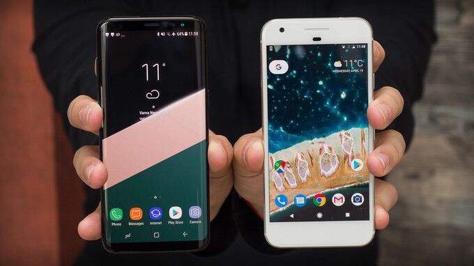 اپل سامسونگ گلکسی آیفون هوآوی اچ‌تی‌سی ال‌جی گوگل پیکسل