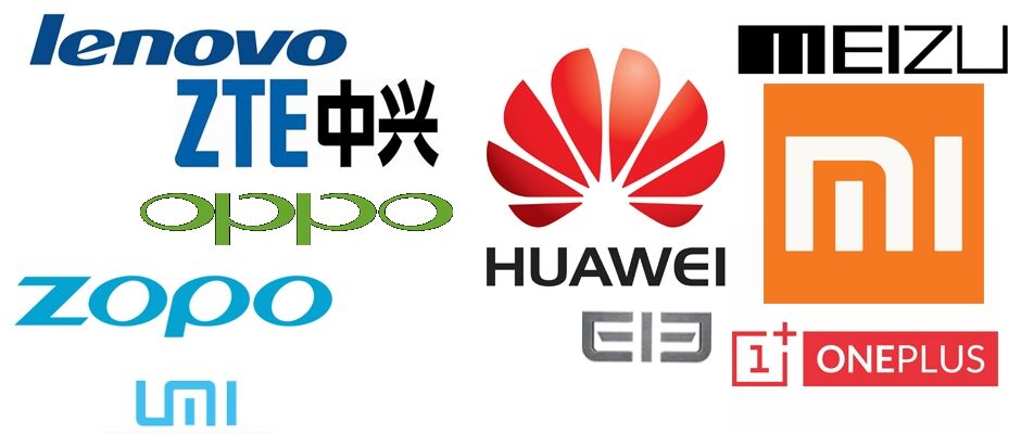 هوآوی لنووو شیائومی وان‌پلاس اوپو زوپو زد‌تی‌ای