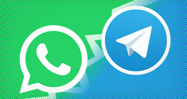 واتس آپ تلگرام اپلیکیشن نرم افزار