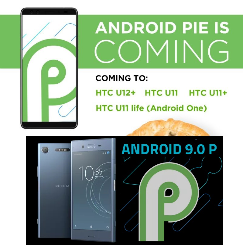 سونی اکسپریا HTC اچ‌تی‌سی اندروید اندروید P اندروید 9.0