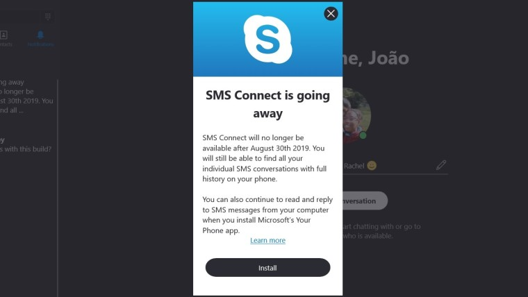 مایکروسافت SMS Connect Your Phone
