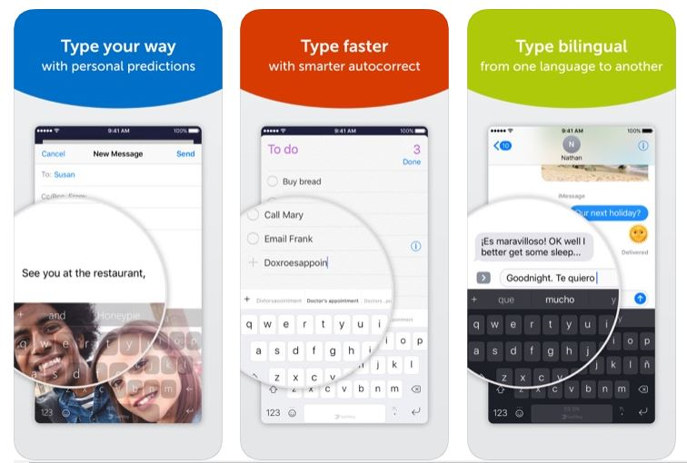 SwiftKey iOS اپاستور اپل کیبورد