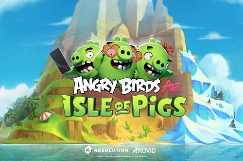 پرندگان خشمگین بازی پرندگان خشمگین Angry Birds AR: Isle of Pigs بازی اندروید بازی iOS