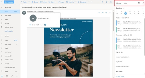 Outlook.com Outlook مایکروسافت نرمافزار اپلیکیشن