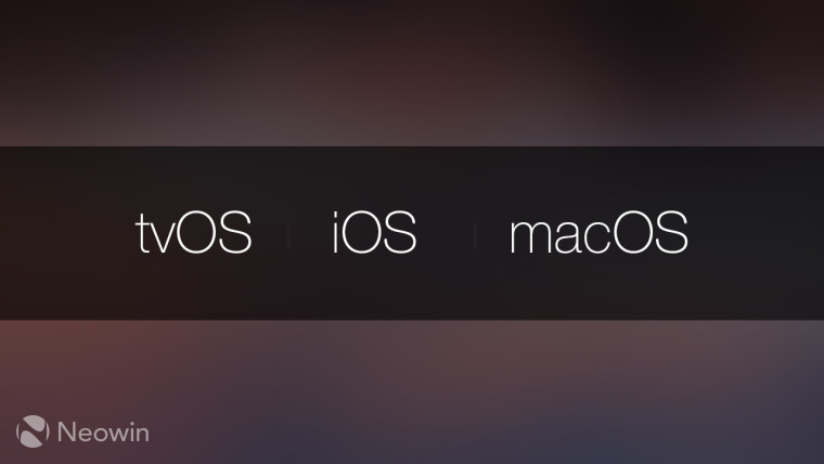 iOS اپل macOS WatchOS tvOS سیستم عامل