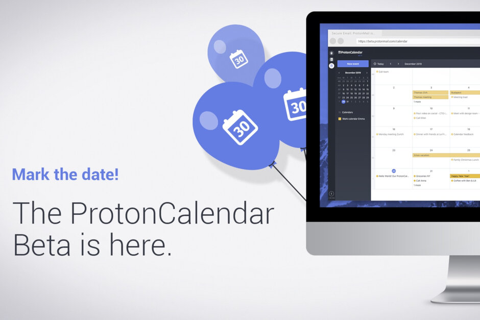 ProtonCalendar ProtonMail تقویم تقویم گوگل نرمافزار