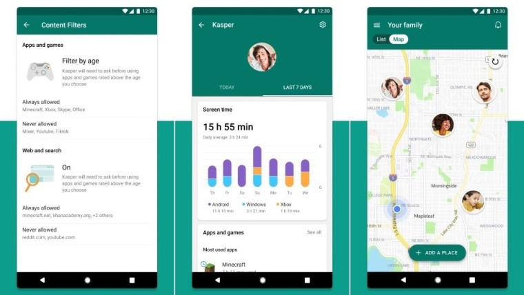 Family Safety مایکروسافت اندروید iOS