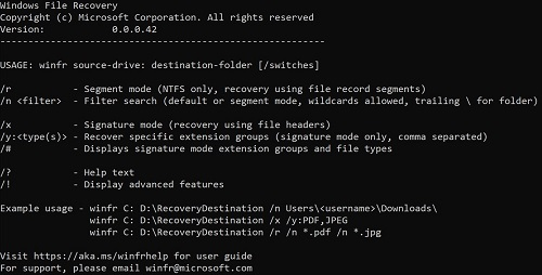 ویندوز ویندوز 10 مایکروسافت سیستم عامل Windows File Recovery