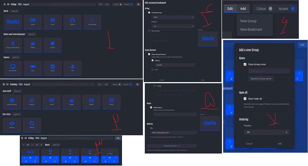 مرورگر فایرفاکس کروم افزونه nightTab