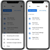 رابط کاربری نرم افزار Google Meet بازطراحی شد