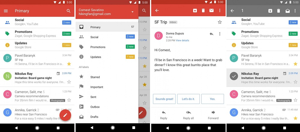 Gmail Go Gmail گوگل جیمیل اپلیکیشن جیمیل