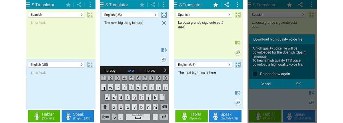 سامسونگ S Translator S Voice گوگل ترنسلیت مترجم سامسونگ