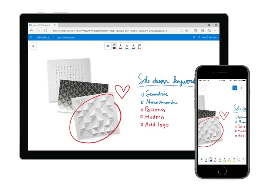 مایکروسافت وایت برد Microsoft Whiteboard مایکروسافت اندروید iOS