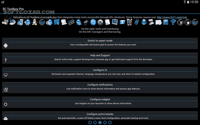 دانلود 3C Toolbox Pro 3.0.1a for Android +6.0 - دانلود مدیریت اندروید برای اندروید - سافت گذر