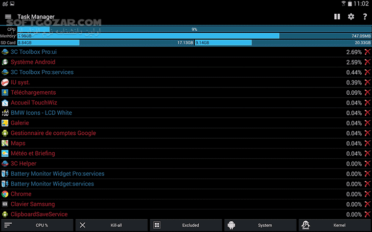 3C Toolbox Pro 2 7 1e for Android 4 1 تصاویر نرم افزار  - سافت گذر