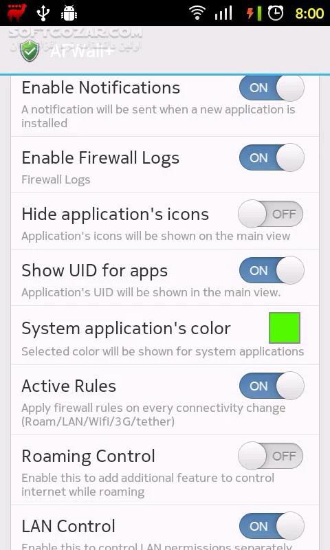 دانلود AFWall+ (Donate) 3.5.3 for Android +2.2 - دانلود فایروال اندروید برای اندروید - سافت گذر