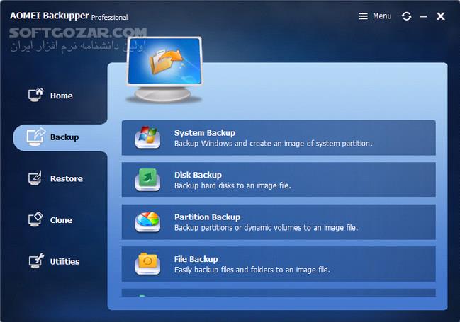دانلود AOMEI Backupper 7.4.1 Technician Plus + WinPE ISO - دانلود پشتیبان گیری از هارد و پارتیشن بکاپر - سافت گذر