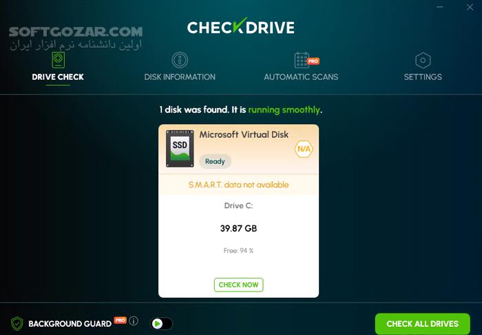 دانلود Abelssoft CheckDrive 2025 6.02 - دانلود عیب‌یابی و تعمیر هارد دیسک - سافت گذر