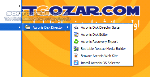دانلود Acronis Disk Director 12.5 Build 163 + Server + WinPE / Advanced 11.0.12077 + WinPE - دانلود قوی‌ترین نرم افزار پارتیشن بندی هارد و راه اندازی سیستم بوت چندگانه - سافت گذر