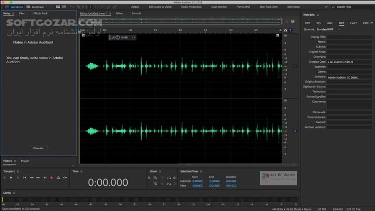 دانلود Adobe Audition 2025 25.0 / 2024 / 2023 / 2022 / 2021 / 2020 / macOS - دانلود ادوب ادیشن - سافت گذر