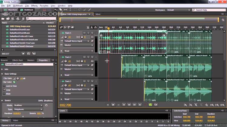 دانلود دوره آموزش ادوبی آدیشن Adobe Audition به زبان فارسی - دانلود آموزش فارسی Adobe Audition - سافت گذر