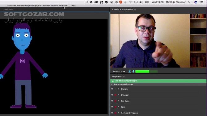 دانلود Adobe Character Animator 2025 25.0 / 2024 / 2023 / 2022 / 2021 / 2020 / 2019 / macOS - دانلود ادوبی کاراکتر انیمیتر - سافت گذر