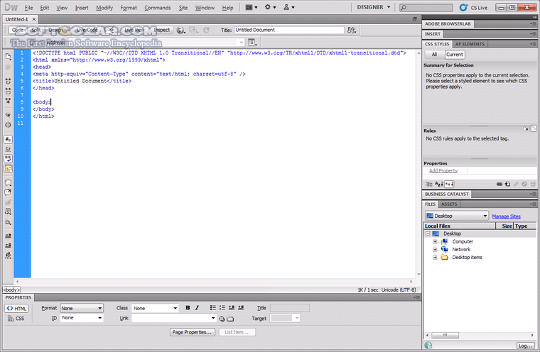 Adobe Dreamweaver CS5 5 11 5 0 5315 Portable تصاویر نرم افزار  - سافت گذر