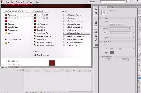 Adobe Flash Professional CS6 12 0 2 529 تصاویر نرم افزار  - سافت گذر