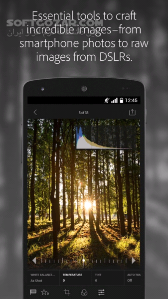 دانلود AdobePhotoshop Lightroom 9.4.2 for Android +4.1 - دانلود فتوشاپ لایت روم برای اندروید - سافت گذر