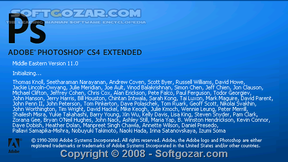 Adobe Photoshop CS4 Extended Middle East (ME) 11 0 Portable تصاویر نرم افزار  - سافت گذر