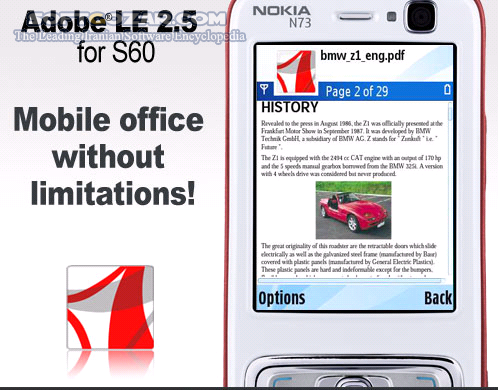 دانلود Adobe Reader LE 2.5.131 - دانلود نرم افزار باز کردن فایلهای PDF بر روی موبایل برای اندروید - سافت گذر