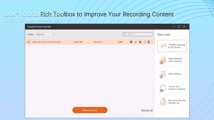 دانلود Aiseesoft Screen Recorder 3.1.26 (x64) - دانلود ضبط صفحه نمایش - سافت گذر